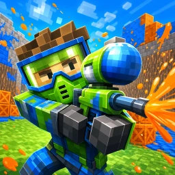 Значок Blocky Gun Paintball